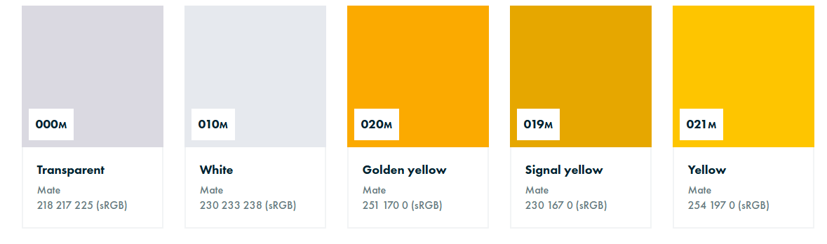 Vinilo Oracal 651 Amarillo Mate