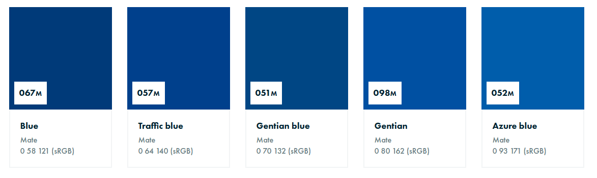 Vinilo Oracal 651 Azul Mate