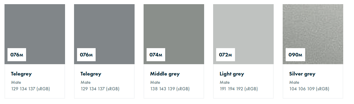 Vinilo Oracal 651 Gris Claro Mate